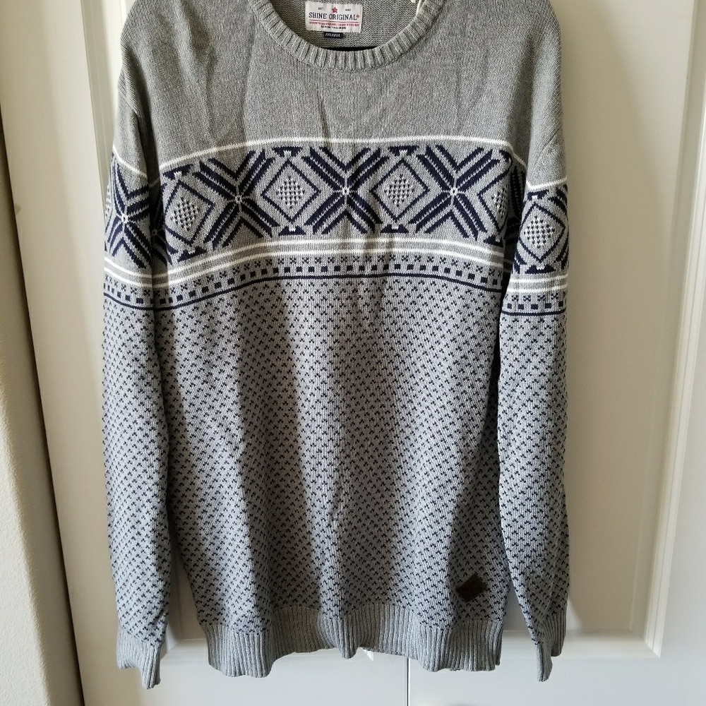 Brand new men sweater, Gray color, size  2X